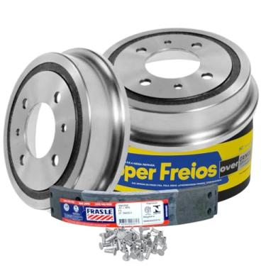Imagem de Kit Tambores de Freio Traseiro Sem Cubo HF07 com Lonas VW/262 e Rebites Compatível com Fusca 1300 1500 Anos - 1970 1971 1972 1973