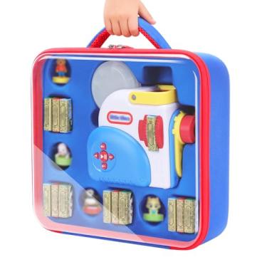 Imagem de Clear Case for Little Tikes Story Dream Machine Books, Custom Storage Box for Little Tikes Projector Story Book, Hard Travel Organize Carrying Bag with Handle for Storytime Character Collect(Box Only)