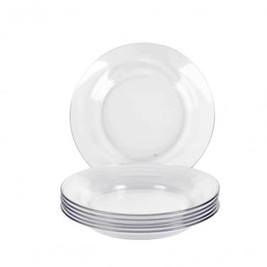 Imagem de Kit 6 Pratos Fundo Astral Vidro Resistente Duralex - Nadir