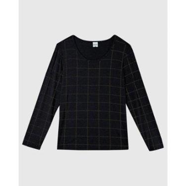 Imagem de Blusa Plus Size Malwee Xadrez Viscose Stretch Feminina-Feminino