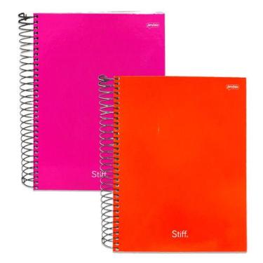 Imagem de Caderno 20 Materias Feminino Masculino 320 Fls Stiff 2 Unid - Jandaia,