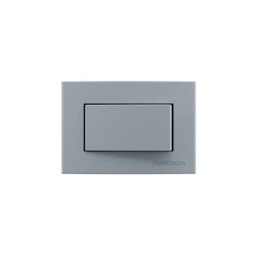 Imagem de Placa para Móveis 65x45 com Interruptor Simples MarGirius Sleek Colors 10A Cinza
