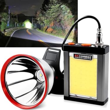 Imagem de Lanterna de cabeça de caça recarregável super brilhante com pacote de bateria multifuncional 5 x mais brilhante do que o padrão, ideal para caça, capacete, acampamento, pesca, exploração e emergência