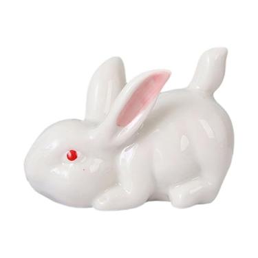 Imagem de KiBcsLic Estátua de, decoração de, objetos decorativos, estatueta de, escultura animal para quarto, estante, mesa, presente de Natal, Style D