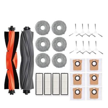 Imagem de Compatible With XMI Robot Vacuum X20 + / X20 Plus Dust Bag Mop Cloth Accessories Main Side Brush Hepa Filter Replacement Parts(Gold)