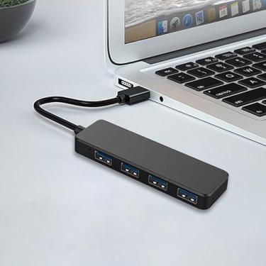 Imagem de Hub USB 3.0 de 4 portas, adaptador USB portátil, mini expansor multiportas para MacBook/Mac Pro/Mac mini/iMac/Surface Pro/XPS/PC/Flash Drive/HDD móvel