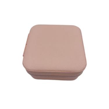 Imagem de Porta Jóias Portátil Caixinha Bolsa de Armazenamento Colar Brincos Anéis (12 unidades salmao)