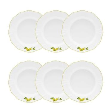 Imagem de Jogo De 6 Pratos Fundos 24 Cm Oxford Soleil Limoni
