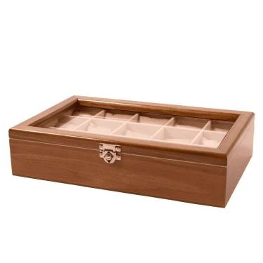 Imagem de Estojo Porta Relógio Cerejeira 15 Slots