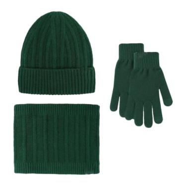 Imagem de Chapéu de lã feminino masculino de inverno para uso ao ar livre, aquecedor de pelúcia, aquecedor térmico, quente, para tela sensível ao toque, kit pinho EN8