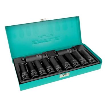 Imagem de Stels Jogo Sextavado Longo De Impacto Crmo Encaixe 1/2 11 Pçs