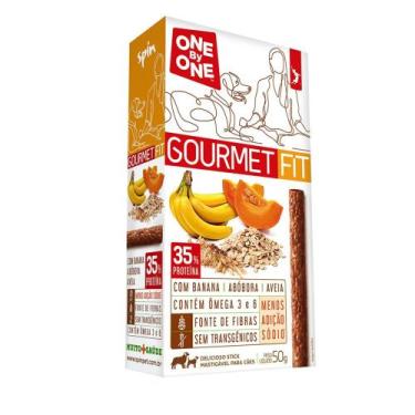 Imagem de Petisco Spin Pet Onebyone Gourmet Fit Stick Banana Abóbora e Aveia - F