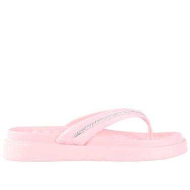 Imagem de Chinelo Feminino Moleca com Aplicações de Brilho 5554,101 Salmao-Feminino