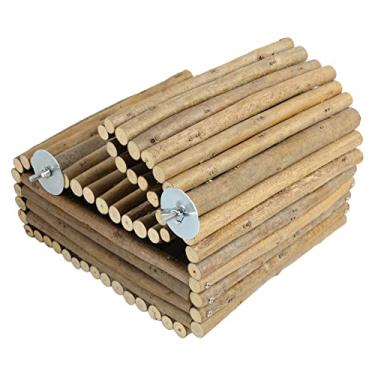 Imagem de Zerodis Esconderijo Casa de Coelho maçã Madeira Pequeno Animal Esconderijo para Cobaia Chinchila Ideal para Habitats de Animais de Estimação Pequenos Brinquedos para Animais de Estimação