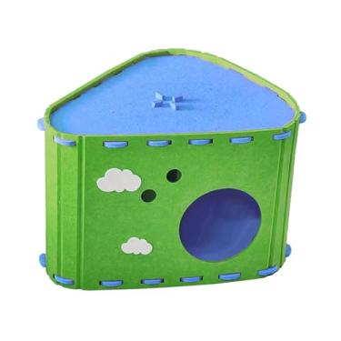 Imagem de Generic Casinha de feltro para gatos, túnel portátil, a arranhões, cama para animais de estimação, para arranhar, cama para gatinhos que, Verde