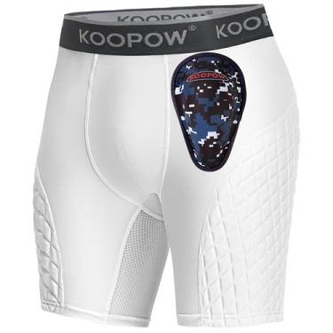 Imagem de Shorts deslizantes KOOPOW para meninos acolchoados para jovens com bol