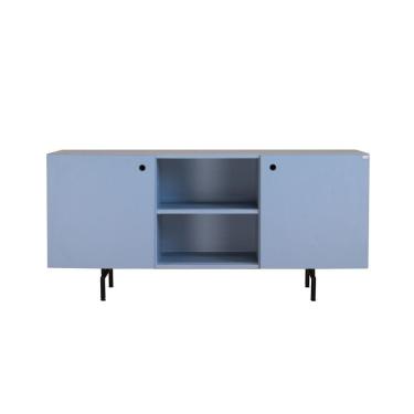 Imagem de Rack Tube 2 Portas 1 Nicho 1320x620x420 Azul Sereno - Mdf Arauco