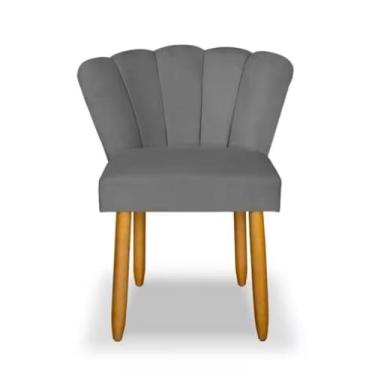 Imagem de Cadeira de Jantar – Estilo Conforto e Elegância para Sala de Jantar ou Escritório (cinza)