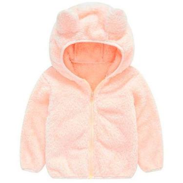 Imagem de Jaqueta Infantil Menina Urso Inverno Fleece Plush Inverno - anjo da ma