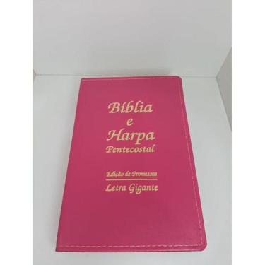 Imagem de Bíblia Sagrada Luxo Letra Gigante com Harpa Promocional - Biblia Sagra