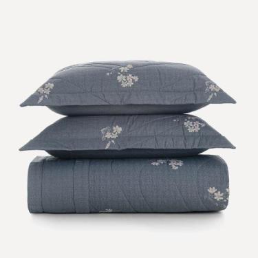 Imagem de Colcha Queen com 2 Porta-travesseiros Algodão Helen Karsten, U