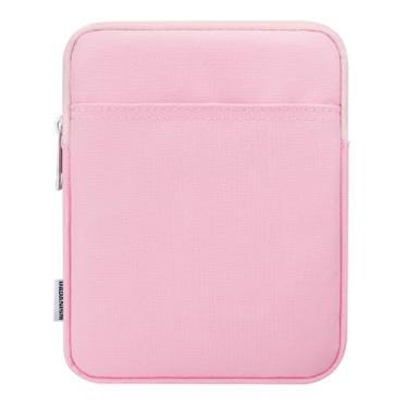Imagem de Dadanism Capa acolchoada universal de 16 a 7 polegadas para eReader 2024 da Colorsoft Signature Edition de 17,8 cm e eReader Book de 15,2 cm, capa protetora para e-reader Kobo, flores rosa