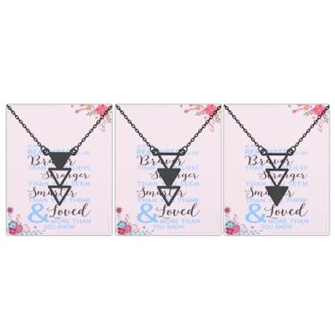 Imagem de AKTAP Colar BFF para 3 colares com pingente de melhor amiga para mulheres, tribo, tribo, conjunto de colares para família, irmãs, presentes de amizade, Small, Aço inoxidável, Sem Pedra Preciosa