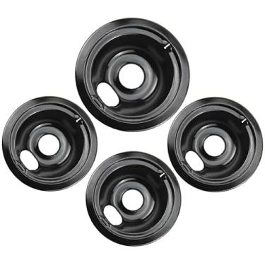 Imagem de Masfrio WB31M20 WB31M19 Bandejas de gotejamento de substituição para fogão GE Hotpoint Range - Inclui tigelas de queimador de 3 x 15 cm e 1 x 20 cm, compatível com WB31M0020 WB31M0019 e mais (pacote