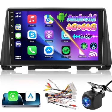 Imagem de Estéreo automotivo Android de 4 GB + 64 GB para KIA Optima K5 2016 2017 2018 com Carplay sem fio/Android Auto, rádio IPS de tela sensível ao toque de 10 polegadas com 32EQ DSP/5GHz WiFi/GPS/Mirror