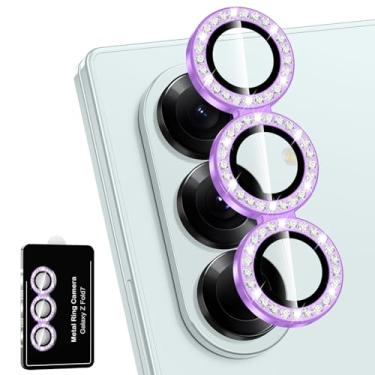 Imagem de Avocase Protetor de lente para câmera Samsung Galaxy Z Fold 7, capa de lente de vidro temperado com anel de metal individual, [forte adsorção] Capa de lente transparente HD ultrafina resistente a