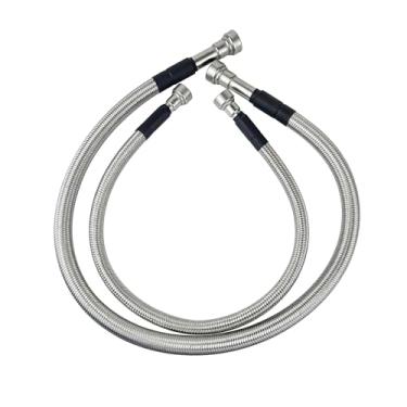 Imagem de MobiWheels #Replace 15167372 15077513, mangueiras de tanque de combustível inoxidável compatíveis com Chevy GMC Sierra 2500HD 3500HD 6.6L Duramax 2001-2010