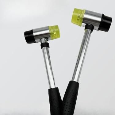 Imagem de Martelo de borracha multiuso, martelo portátil para marcenaria, montagem de móveis e reparos domésticos (preto)