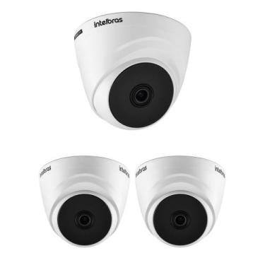 Imagem de Kit 3 Câmeras HDCVI Lite 2 Megapixels Full HD 20m VHL 1220 D Intelbras