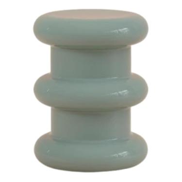 Imagem de Fxzqgnh Banqueta Redonda Criativa para Trocar Sapatos, Ideal para Sala de Estar E Quarto, Verde