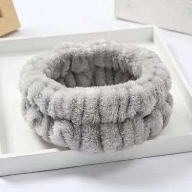 Imagem de Bandanas de toalha para o rosto, faixas de cabelo macias e elásticas, tecido felpudo para lavagem, spa, cuidados com a pele, maquiagem, chuveiro, ioga, esportes