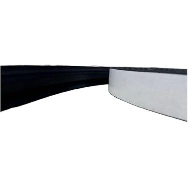 Imagem de Boiserie Moldura Roda Meio de Autoadesiva Flexível 5 Metros 4cm x 1cm – Decoração de Parede Moderna e Prática (Preto,5 metros)