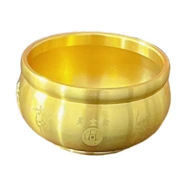Imagem de Baoblaze Tigela da Fortuna Feng Shui, Objeto de Decoração Inovador, Presente, Ornamento de Mesa para Boa Sorte, Ideal para Sala de Estar ou Casa de Campo, Pequeno