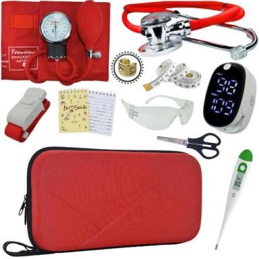 Imagem de Kit Enfermagem Com Case Premium Incoterm - Love Saude, VERMELHO PREMIU