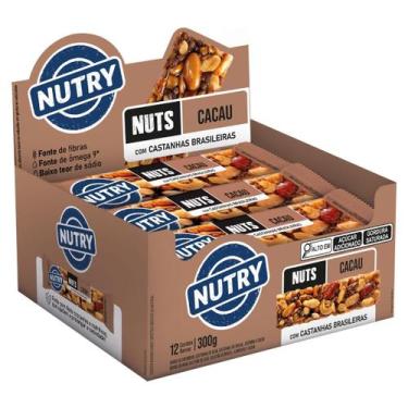 Imagem de Barra de Nuts Nutry Cacau 12 Unidades 25g, Cacau