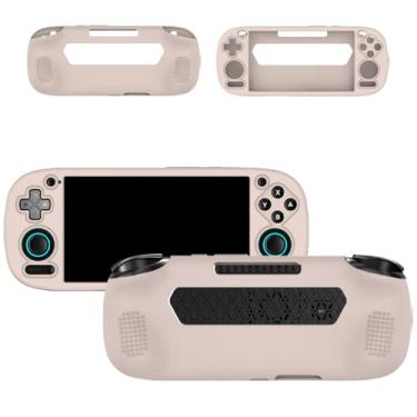 Imagem de Capa protetora para Retroid Pocket 5, capa de silicone KONXISA durável, com absorção de choque e design antiarranhões, capas protetoras para console e acessórios de jogos, cinza