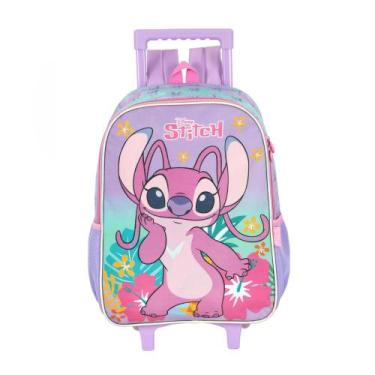 Imagem de Mochila Grande de Rodinha Stitch ou Angel Oficial da Disney - Luxcel, 
