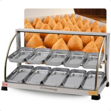 Imagem de Estufa De Salgados Dupla Curva 10 Bandejas Quente Inox 220v - Marcheso