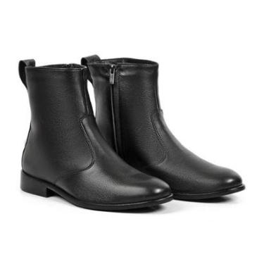 Imagem de Bota Frio Ameno A Intenso - Nobre, Couro De Carneiro E Com La - London Preta-Masculino