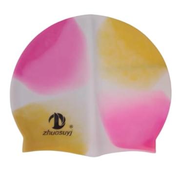 Imagem de Touca de Natação em Silicone Colorida Zhuosuyj – Antiderrapante, Confortável e Resistente – Adulto/Infantil