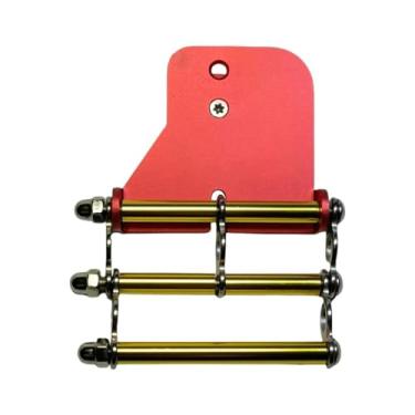 Imagem de ShengQuanHao Gancho de Cinto para Furadeiras Elétricas – Acesso Rápido, Versátil, Fácil de Usar, Compacto, Substitui O Gancho de Cinto Do Eletricista, Redondo Vermelho, Tamanho real