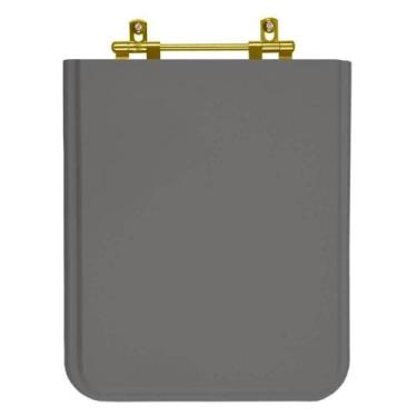 Imagem de Assento Sanitario Square Ambar (cinza Escuro) Para Vaso Incepa Com Fer