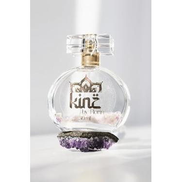 Imagem de Kinz by Florin Perfume Árabe 50ml, Inspirado em Royal Amber, com Pedra Ametista, Óleo Essencial de Gerânio Rosa, Notas de Bergamota, Abacaxi, Lavanda e Âmbar