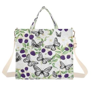 Imagem de CEBUGI Bolsa feminina de mão preta e branca com alça de ombro ajustável para trabalho, faculdade, viagem, P, A257, Small