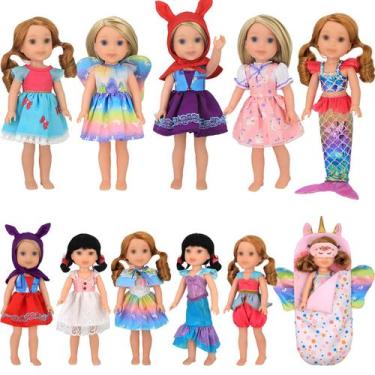 Imagem de Conjunto de roupas para bonecas SOTOGO American Wellie de 14-14,5 pole