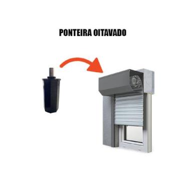 Imagem de Ponteira De Eixo Para Persiana Externa Udinese - Preto - Obradec Persi